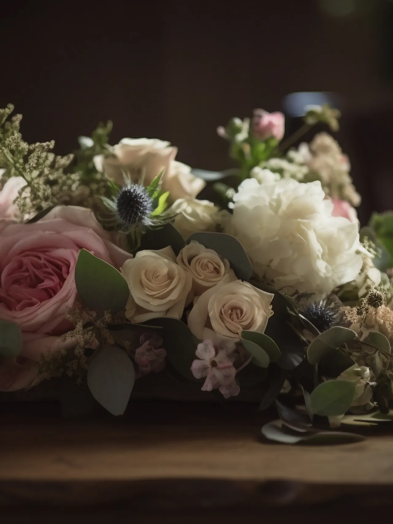 Blumenstrauß auf Hochzeitstisch – Snappix‑Fotobox für Hochzeiten